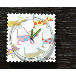 Photo Cadran Stamps Exposition  WALK THE DOG  Mis en Vente