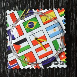 Photo Cadran Stamps Exposition  " AROUND THE WORD " Mis en Vente