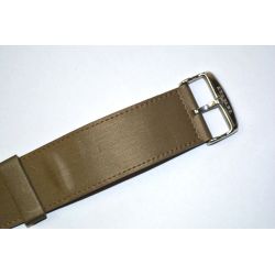 Photo Bracelet Cuir Satin Bronze Stamps VINTAGE Mis en Vente