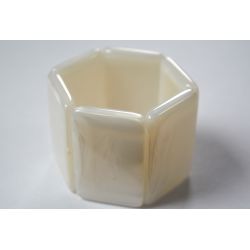 Photo Bracelet BELTA Pearl White Stamps Mis en Vente