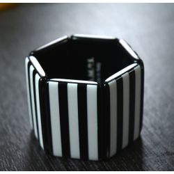 Photo Bracelets BELTA STRIPES Black & White  Mis en Vente