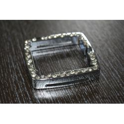 Photo Entourage " Full Metal Jack " Diamond Swarovski Silver  VINTAGE ... Mis en Vente