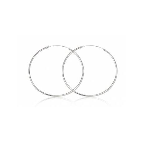 15 € Boucles d'Oreilles Créole 60mm Argent 925/000 