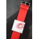 Cadran " KISS ME " Mis en Vente ( Visuel avec bracelet cuir rouge neuf )