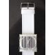 Cadran " CODE BARRE " Mis en Vente ( Visuel avec bracelet cuir blanc neuf )
