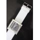 Cadran " CODE BARRE " Mis en Vente ( Visuel avec bracelet cuir blanc neuf )