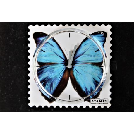 31 € Cadran Stamps BLUE BUTTERFLY ... Vous Gagnez  4 € !