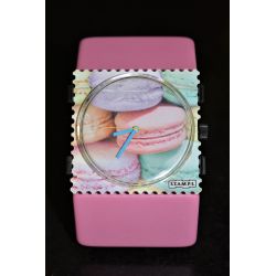 14 € Bracelet BELTA Ice Cream Rosé Stamps VINTAGE  IMPECCABLE !