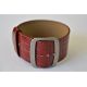 Photo Bracelet Stamps Cuir CROCO  VINTAGE  Mis en Vente