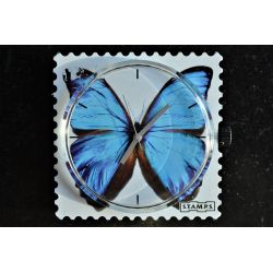 Photo Cadran Stamps  " BLUE BUTTERFLY " Mis en Vente