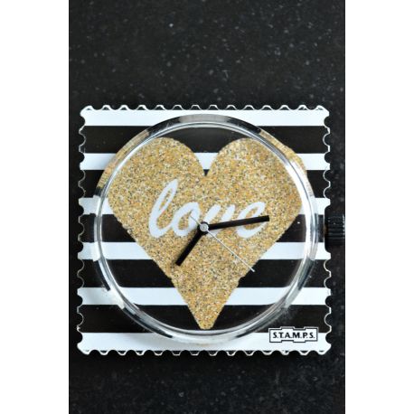 Photo Cadran Stamps "  SHINY LOVE  "  VINTAGE  Impeccable !