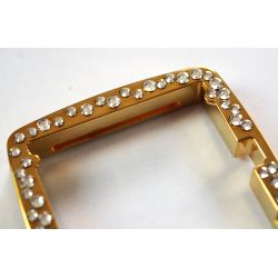 Photo Entourage " Full Metal Jack " Diamond Swarovski GOLD  VINTAGE ... Mis en Vente