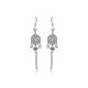 14 € BOUCLES D'OREILLES Argent 925/000 Rhodié