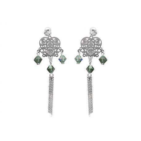 13 € BOUCLES D'OREILLES Argent 925/000 Rhodié