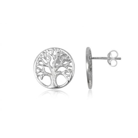 12 € B.O Puce 12 mm  Argent 925/000 Plein 