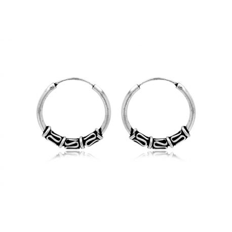 10€ Paire Boucles d'Oreilles Celtique 19mm Argent 925/000