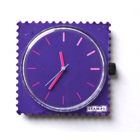 19 € Cadran Stamps "  PURPLE TIME  " Vintage ...   Très Bel Etat