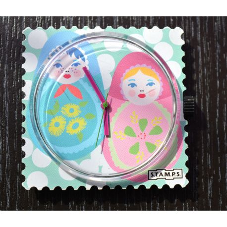 Photo Cadran Stamps  " MATROSCHKA " Exposition Mis en Vente