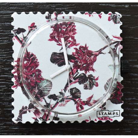 Photo Cadran Stamps " PURPLE FLOWER " VINTAGE   Mis en Vente
